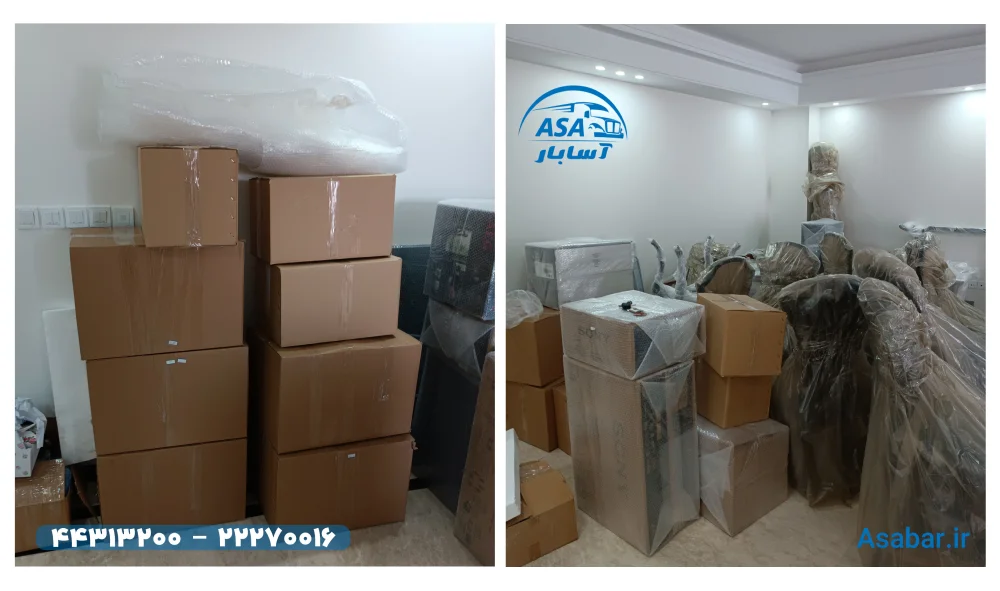 بسته بندی اثاثیه منزل